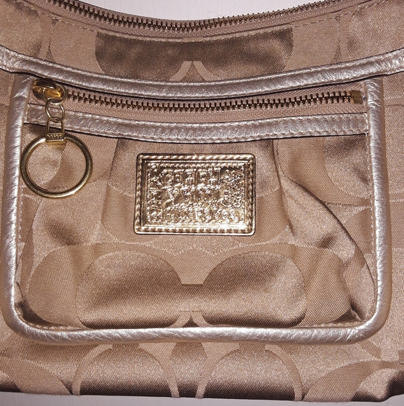 Coach Poppy Monogram Handbag Bag - Picture 3 of 11